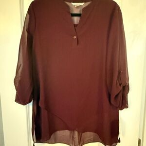 Allison Daley Maroon Blouse